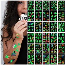 temporäre Tattoos, Kinder Tattoos, Glows in the Dark, , Partygeschenke