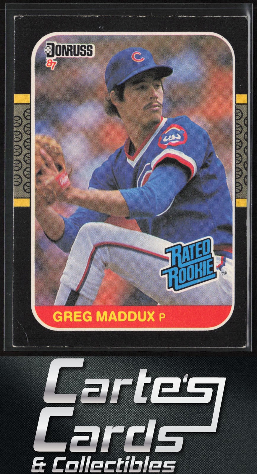 Greg Maddux 1987 Donruss #36 Chicago Cubs Rated Rookie | Hall of Fame