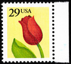 US Stamp Scott # 2524A Mint NH VF Nice - 29 Cents Tulip Issue Perf 13 x 12 3/4