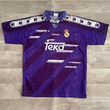 vintage football shirt real Madrid 1994 1996 kelme TEKA  jersey away Purple sz L