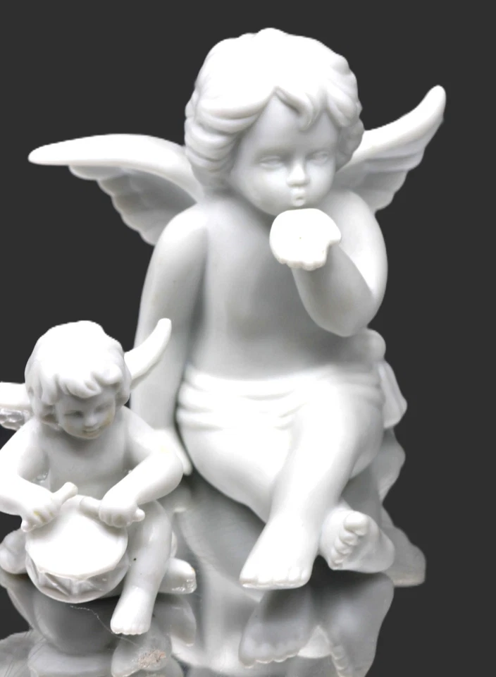 ROSENTHAL PORZELLANFIGUR 4x ENGEL Figuren Konvoult Kerzenhalter Singer Engel - Bild 4 von 4