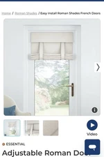 Select blinds door shades White Linen