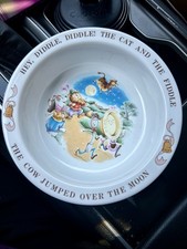 Vintage Avon 1984 Hey, Diddle, Diddle The Cat and The Fiddle Nursery Rhyme Bowl