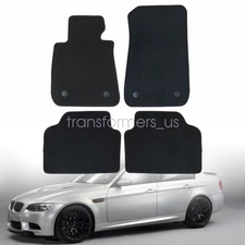 For 2006-2011 BMW E90 E91 3-Series Front & Rear Sedan Floor Mats Carpets Black
