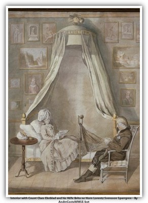 Interior with Count Claes Ekeblad and his Wife Brita ne Horn Lorentz Svensson Sp