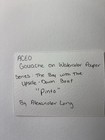 ACEO Original Gouache plant glowing water blue “Pinto” — photo 2