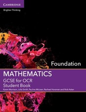 GCSE Mathematics for OCR Foundation Student Book, Asker, Nick, Horsman, Rachael,