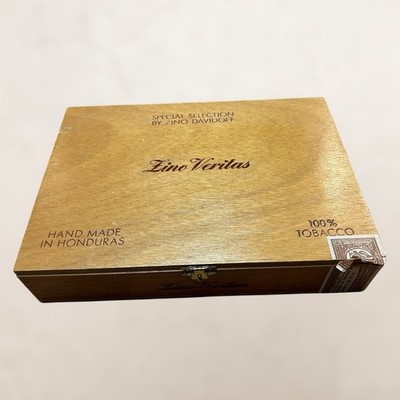 Zino Davidoff Zino Veritas Wooden Cigar Box 25 Count Honduras Vintage
