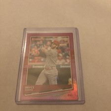 Bryce Harper 2020 Panini Donruss Pink Refractor #193 Please Read