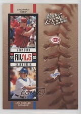 2005 Donruss Leather & Lumber Rivals Silver 34/100 Adam Dunn Shawn Green 0i5i