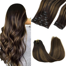 Clip in Hair Extensions Real Human Hair, Remy Human Hair Extensions Clip Ins for