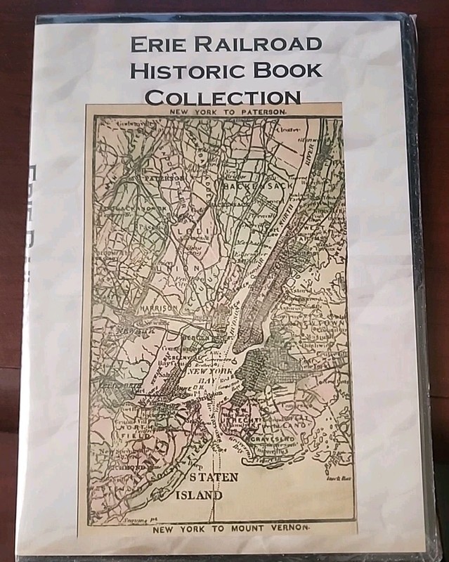 ERIE RAILROAD Historic Book Collection CD~ 13 Historic Train, Railroad books NEW