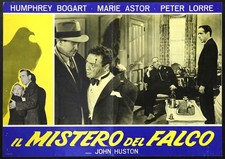 CINEMA-fotobusta IL MISTERO DEL FALCO humphrey bogart, m. astor, JOHN HUSTON