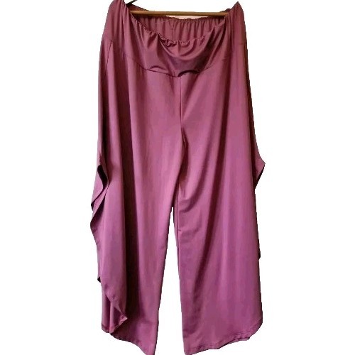 Mauve Lila Übergröße 3XL Stretch Hose Strand Urlaub Festival Yoga Bequem - Bild 1 von 6