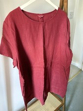 Seasalt Cornwall Soft Shading Tunic Dress Size 22, 100% Linen