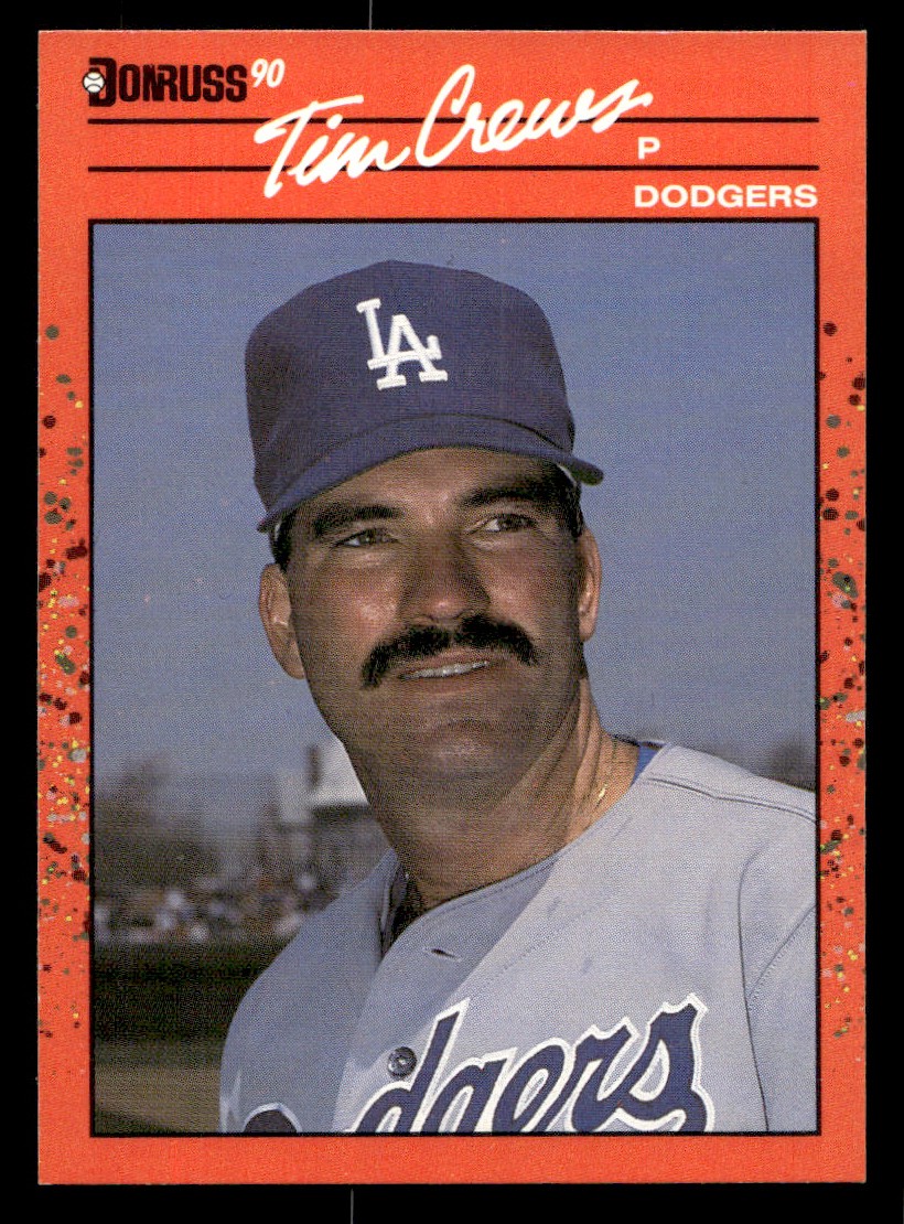 1990 Donruss - Tim Crews Baseball card #550 Los Angeles Dodgers Raw Trading Card