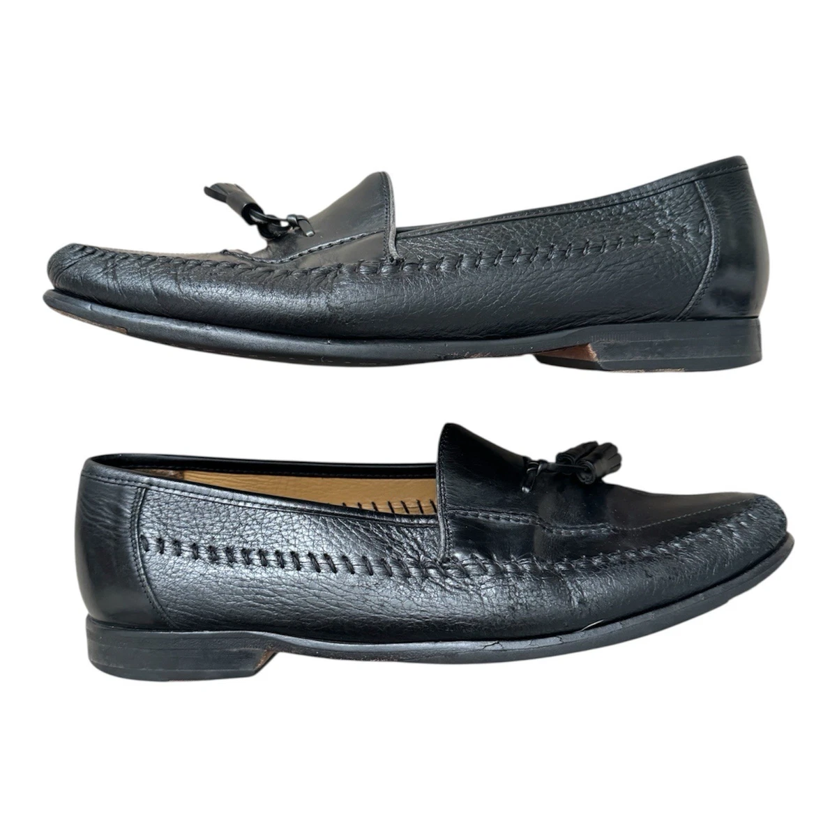 MEZLAN Men’s Black Moccasin Toe Leather Tasseled Teano Loafers Shoes-Size 10M Amazon.com | Mezlan - Soka - Men main image 4