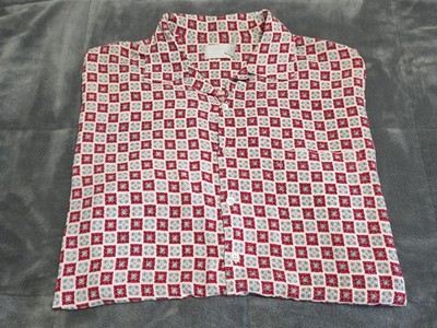 Vintage Basco Sportswear Geometric Button Camp Shirt SZ Medium Hong Kong
