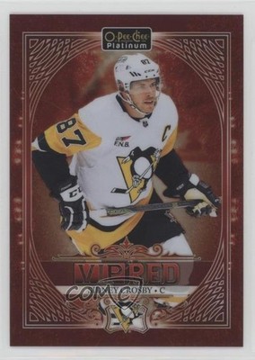 2023-24 O-Pee-Chee Platinum VIP Red Achievement 25/50 Sidney Crosby #PW-SC 4z8
