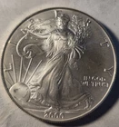 2000 Silver Eagle $1 Dollar 1oz Uncirculated .999 -GEM BU...