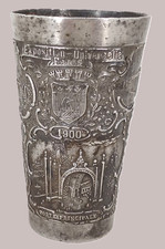 Exposition universelle de Paris en 1900 Timbale gobelet monument Notre Dame