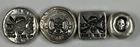 4 - 1 oz .999 Fine Silver Hand-Poured Pirate Skull Rounds & Square - MK BARZ