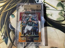 2014 PANINI SELECT CARSON WENTZ FOOTBALL PRIZM TRI COLOR RC BGS 9.5 GEM