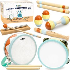 Toddler Musical Instruments - Montessori Wooden Musical Toys for Toddlers 1-3...