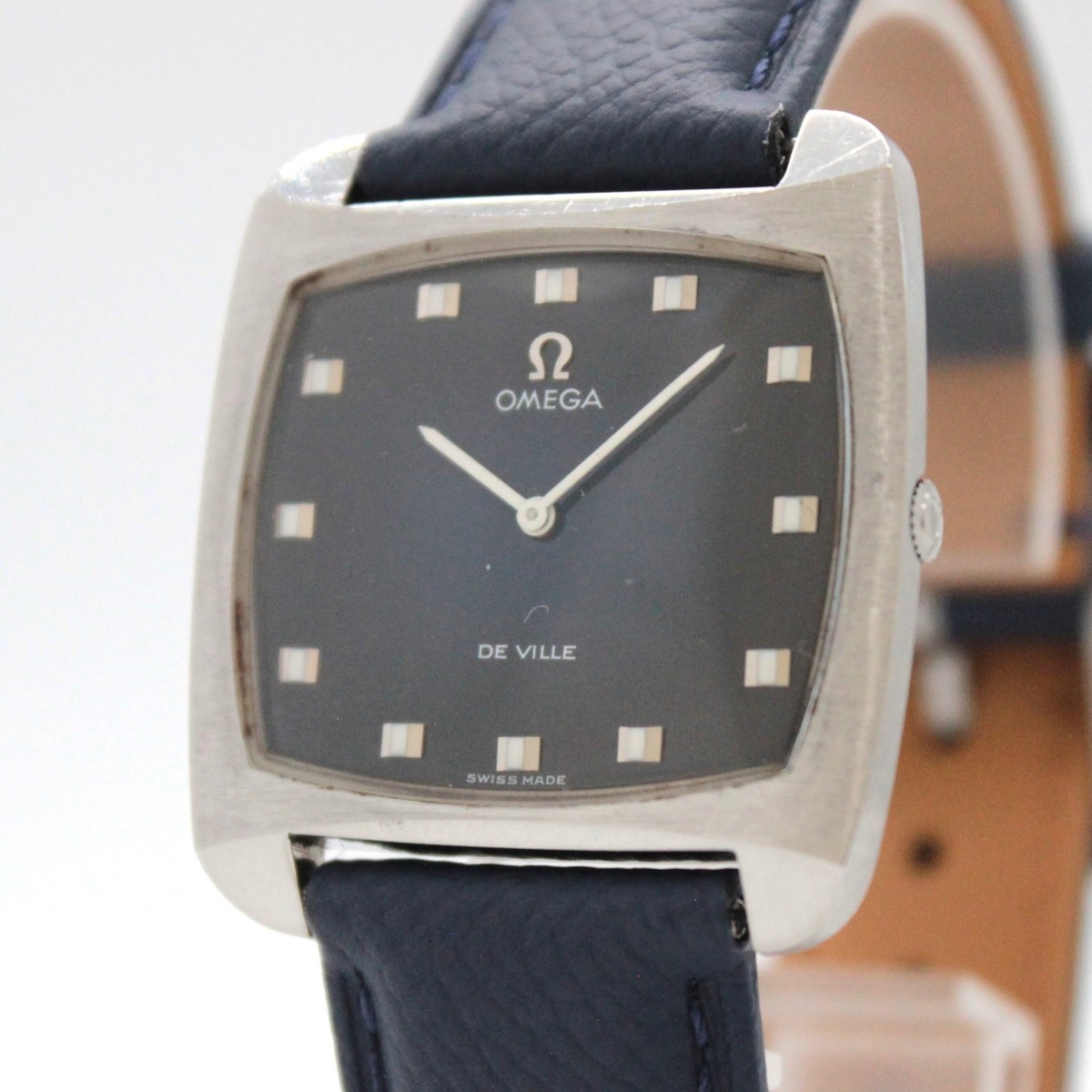 CLA'd [Exc.] Omega De Ville Cal.620 34mm Bule Manual Men's Watch