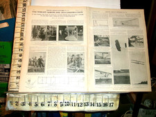1908 WRIGHT BROTHERS AEROPLANE CONSTRUCTION REPORT & 1911 BIPLANE B REPORT