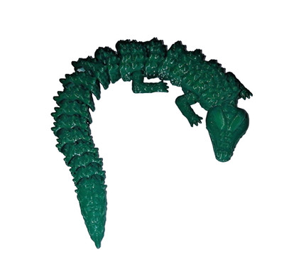 Articulated Alligator - 3D Printed ,Cute Gift, Fidget Toy, Fun for Everyone