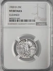 1920-D  25C STANDING LIBERTY QUARTER  NGC VF DETAILS "CLEANED" 8405237-043