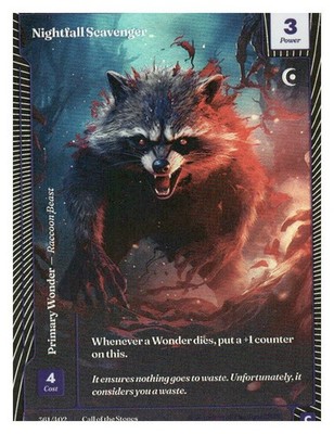 Wonders of The First- Nightfall Scavenger (FF) , Common: Call Of The Stones