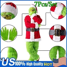2026Grinch Christmas Cosplay Costume |Green Fur Monster Outfit |Santa Grinch OY