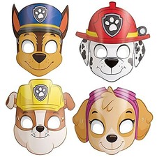Máscaras de papel surtidas para fiestas de la Patrulla Canina (paquete de 8)