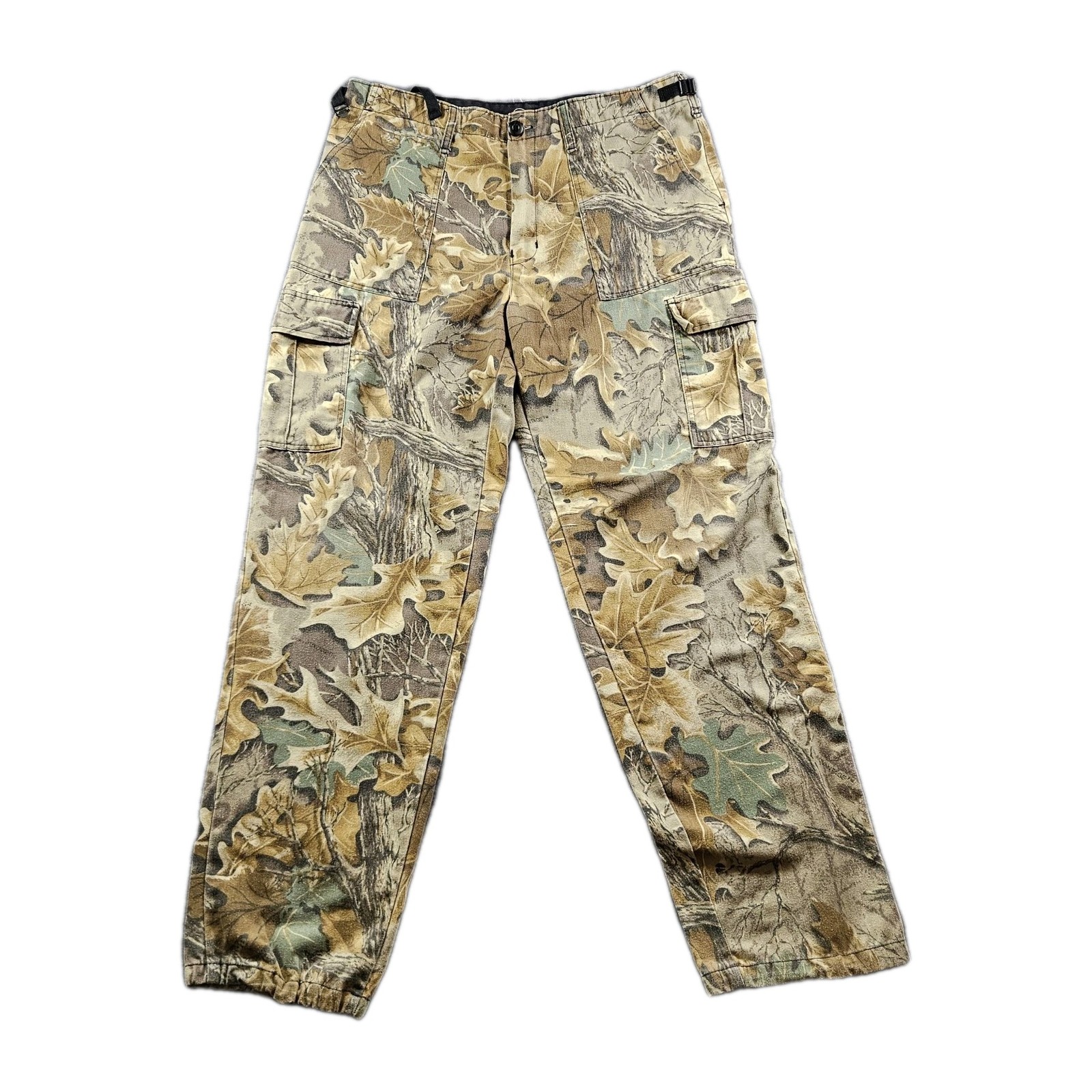 VINTAGE Camo Cargo Pants Y2K Baggy 90s Hunting Outdoors Size 34x32 FAST SHIPPING