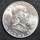1960 Philadelphia Mint Silver Franklin Half Dollar Brilliant Uncirculated Nice!