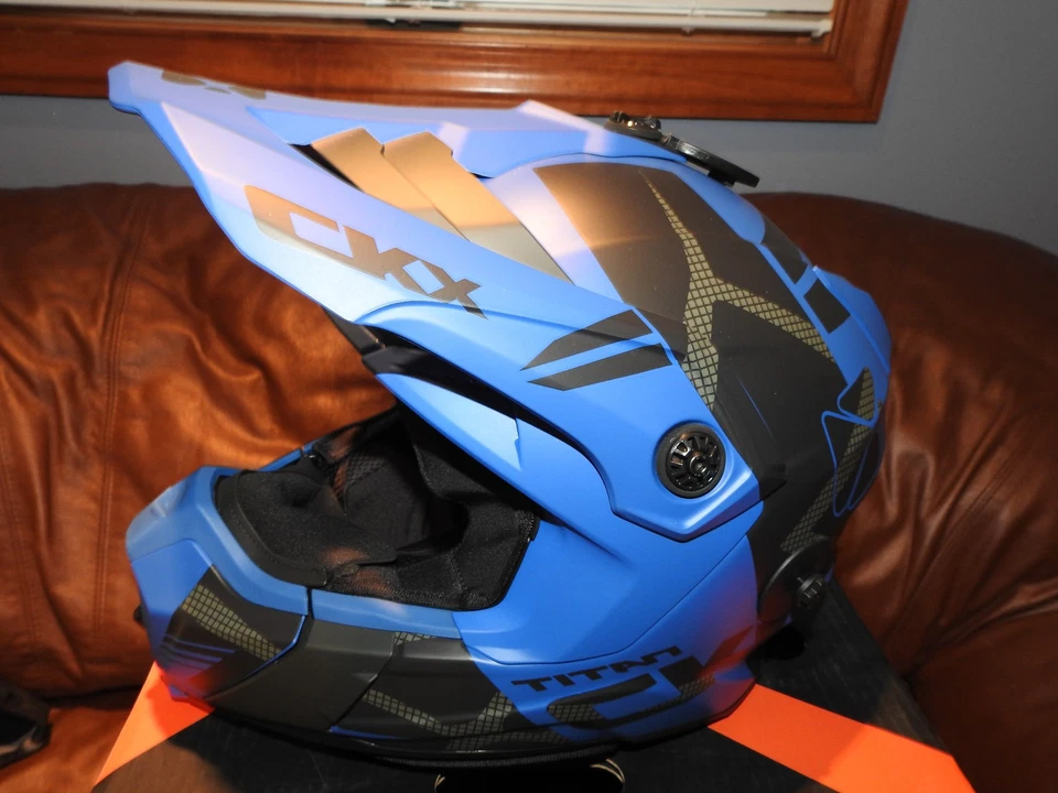 Casco CKX Titan Air Flow Backcountry invierno azul alfombrilla SIN gafas incluidas talla M Foto 3 de 4