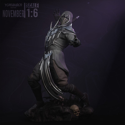 Noob Saibot | Mortal Kombat | 1/6 Scale Resin Kit | Shadow Realm Diorama