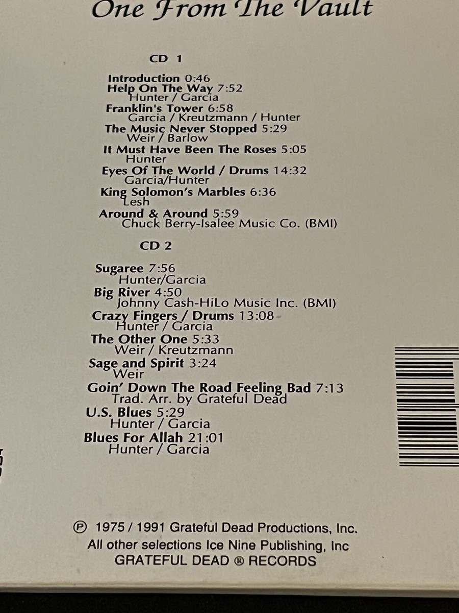 洋楽 Grateful Dead One From The Vault 2CD s-l400.jpg