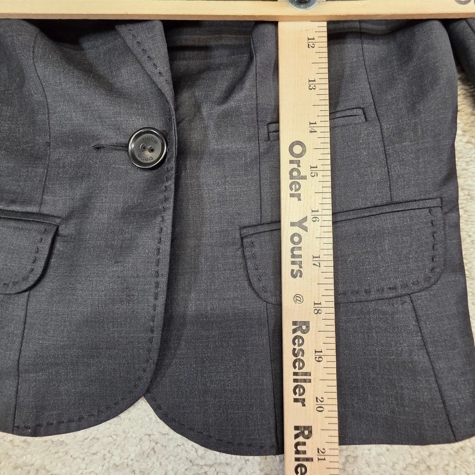 Chaqueta Blazer Recortada Bebe Princess Para Mujer Negra Mezcla Lana Talla 6 NUEVA Foto 4 de 4