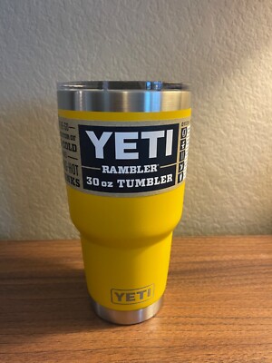 Rare color NEW YETI Alpine Yellow Rambler Tumbler W/ MagSlider Lid