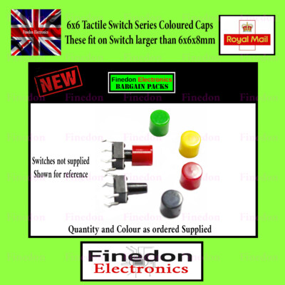 6x6x Series Tactile Micro Momentary Touch Switch Push Button Caps RGBY ...