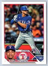 BUBBA THOMPSON  RANGERS RC 2023 TOPPS SERIES 2 #597