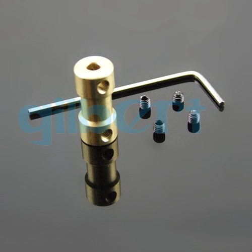 5PCS 2/3/3.17/4/5/6mm Brass Shaft Coupling Coupler DIY Model Decelerate Motor - Picture 78 of 112