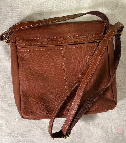 ROWALLAN Cuero Marrón Bandolera Mensajero Bolso Cartera - Imagen 3 de 12