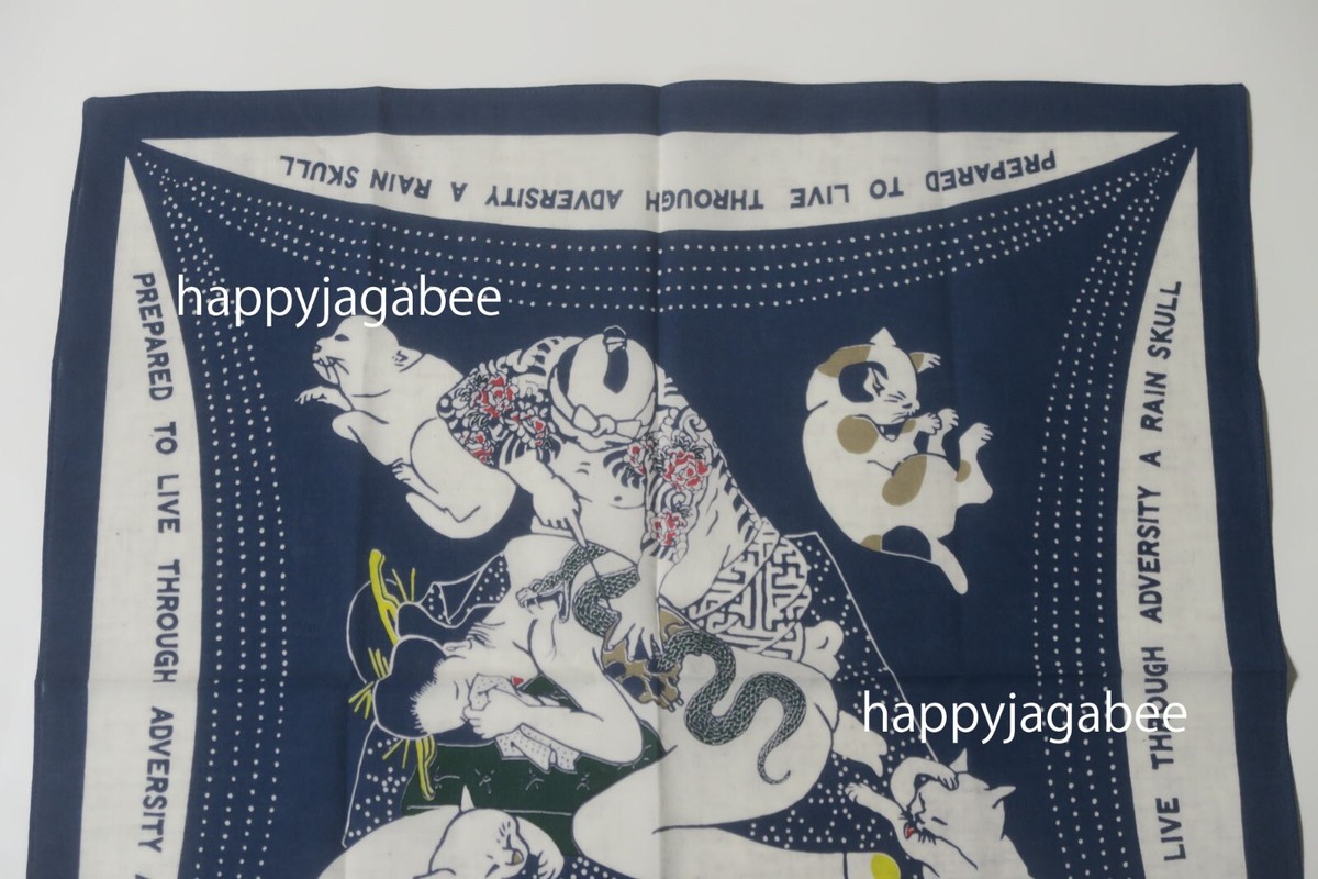 Kapital Bandana RAIN SKULL NO WOMAN NO CRY Navy K2209XG500EK