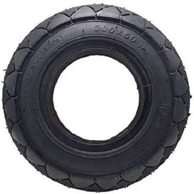 200X50（8X2）Scooter Tubeless Solid No Flats Tire for Razor 200 X 50 (8 X 2) E100 