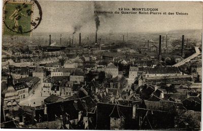 CPA MONTLUCON - Panorama des Viertels Saint-Pierre und der Fabriken (267419)
