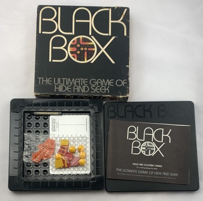 1977 Black Box Board Game by Parker Brothers Game of Hide & Seek New Old Stock